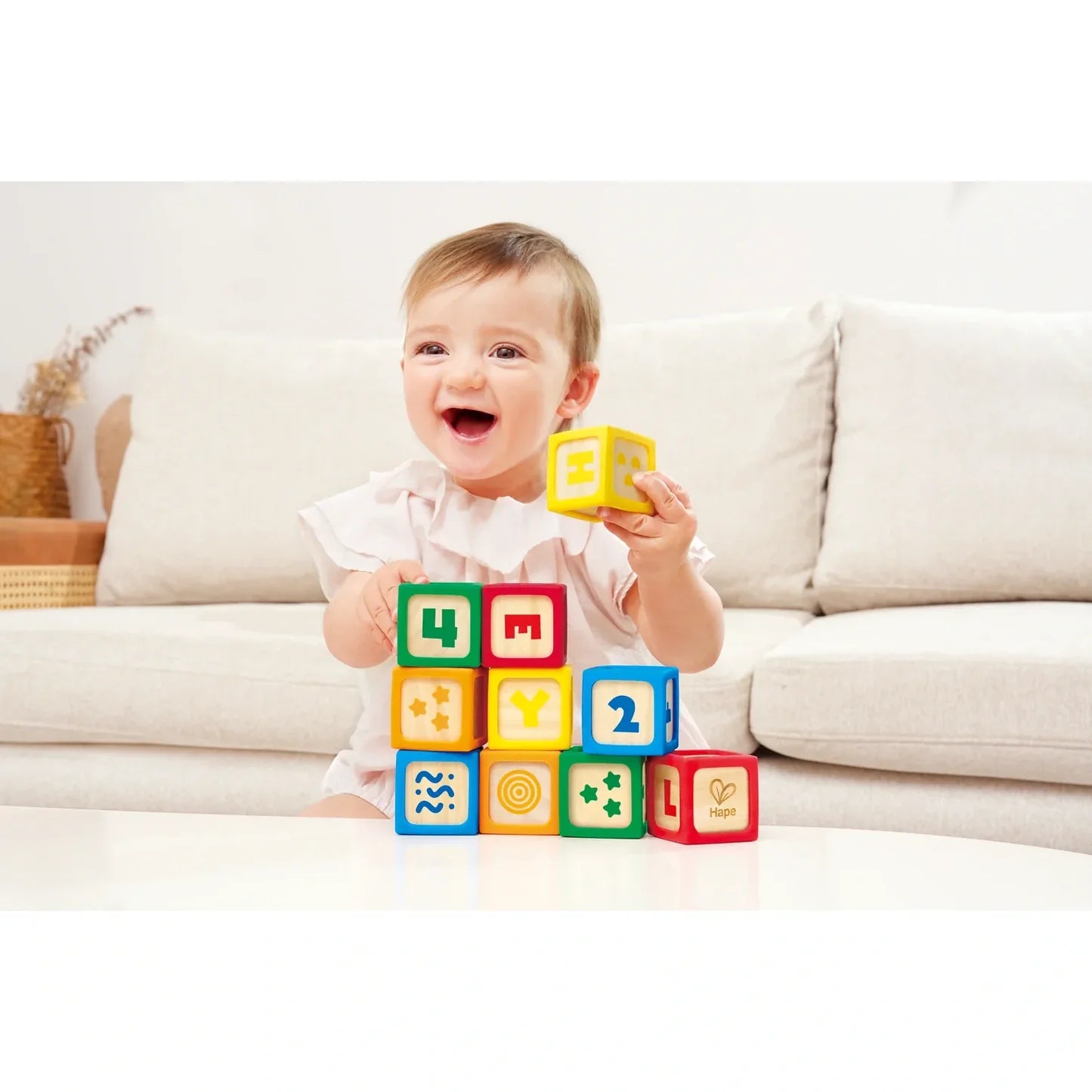 Hape Grip N Stack Silicone & Wood Blocks