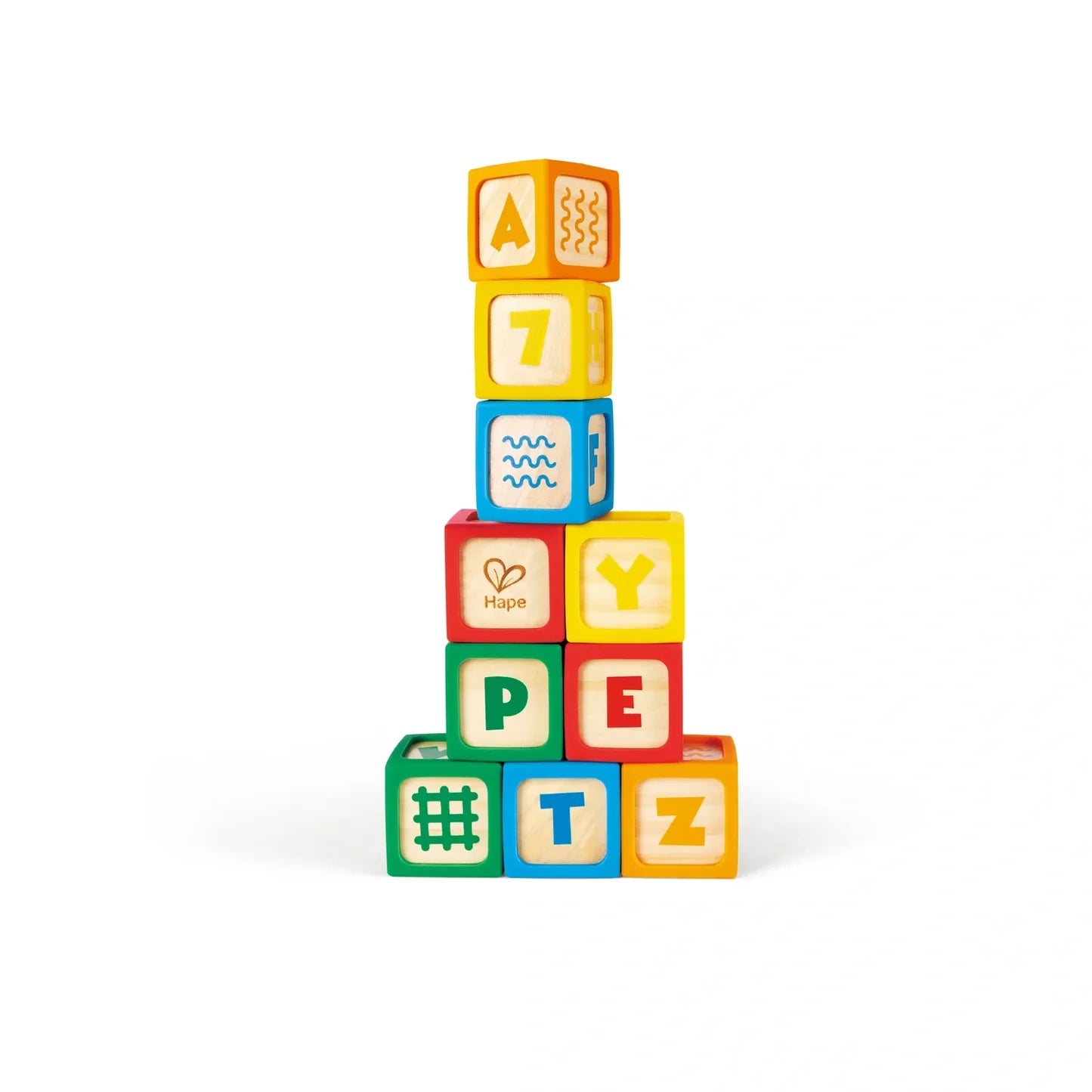 Hape Grip N Stack Silicone & Wood Blocks