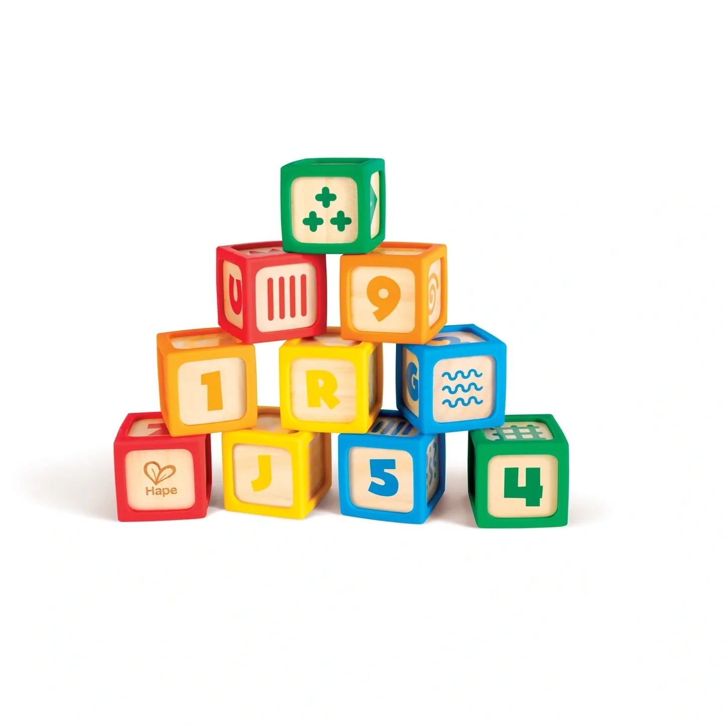 Hape Grip N Stack Silicone & Wood Blocks