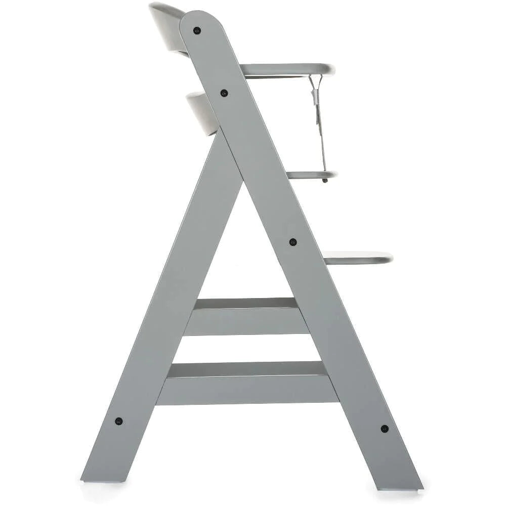 Hauck Alpha+ Wooden Highchair Grey Qatar Moms