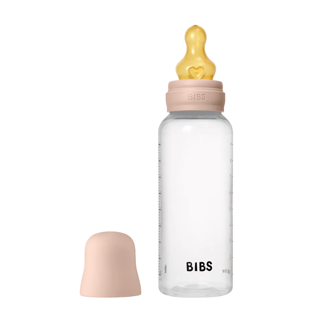 BIBS Baby Bottle Round Nipple Latex - Medium Flow (270ml)
