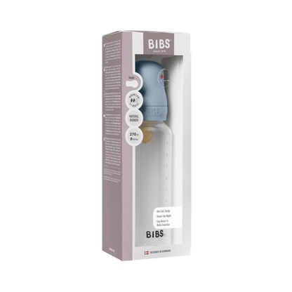 BIBS Baby Bottle Round Nipple Latex - Medium Flow (270ml)