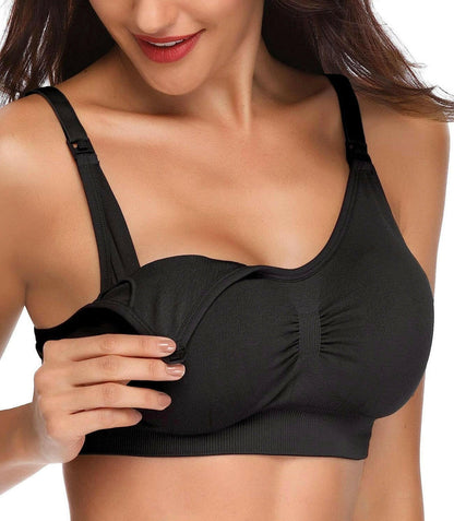 Lataly Womens Sleeping Nursing Bra Wirefree Breastfeeding Maternity Bralette Pack of 5.
