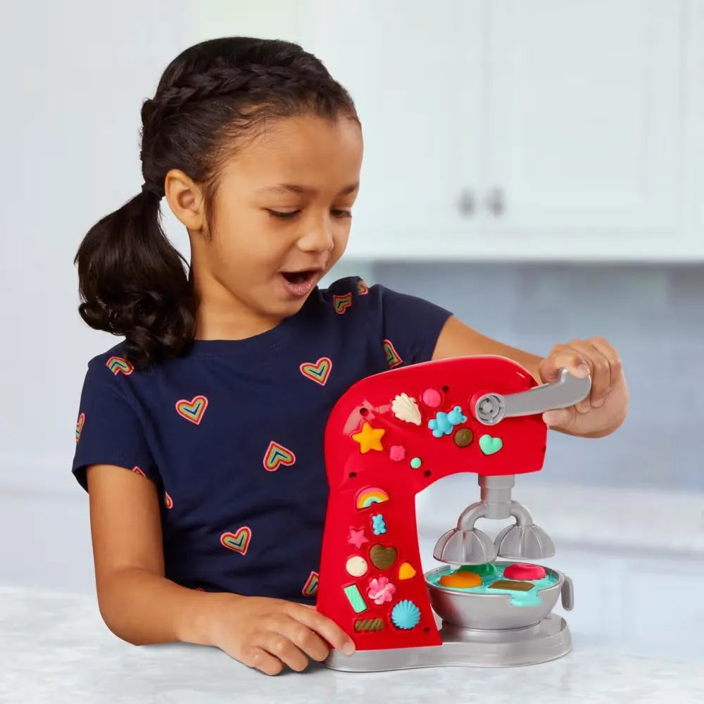 Hasbro Play Doh Kitchen Creations Magical Mixer Playset, Toy Mixer with Play Kitchen Accessories