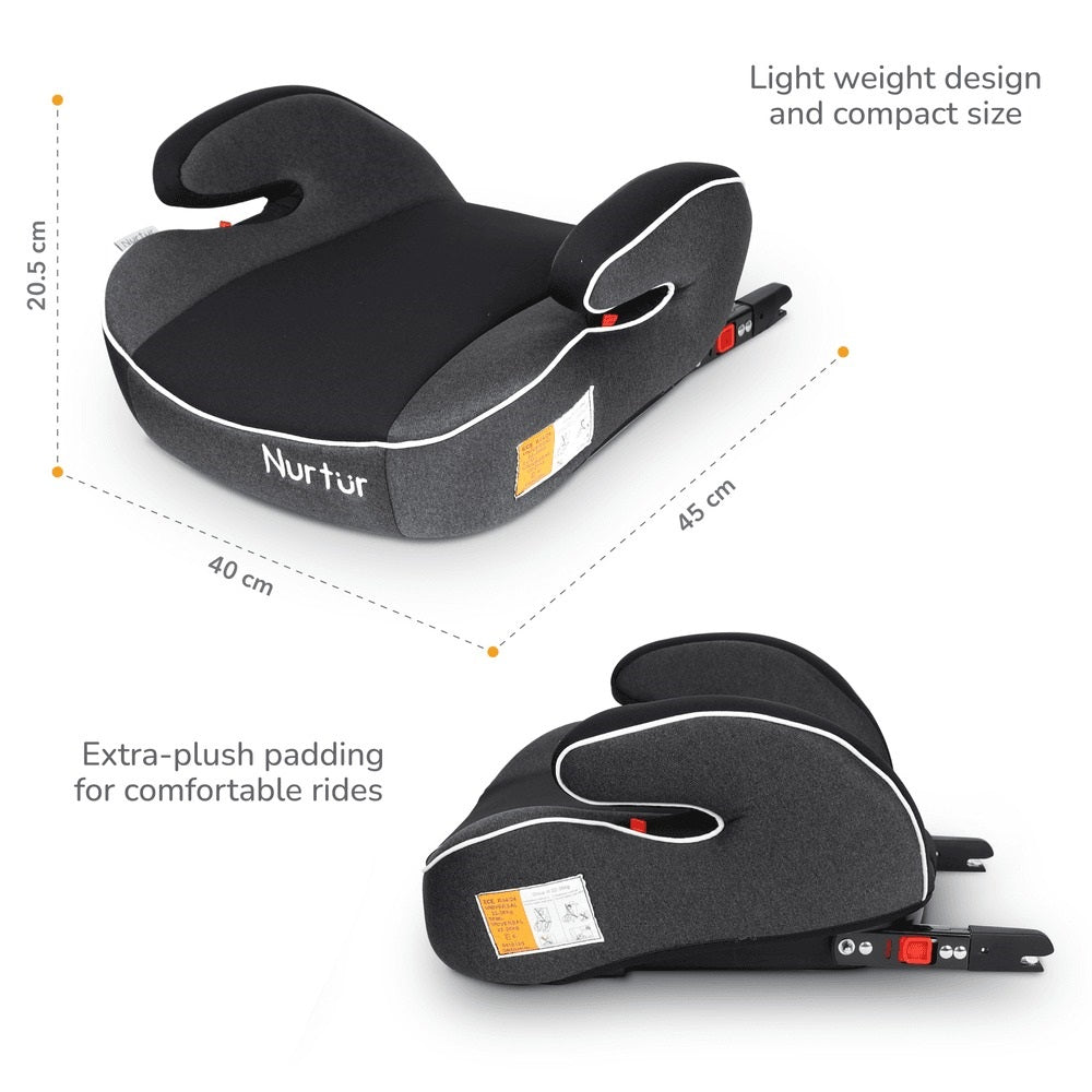 Nurtur Enzo Kids Booster Seat – Black/Dark Grey
