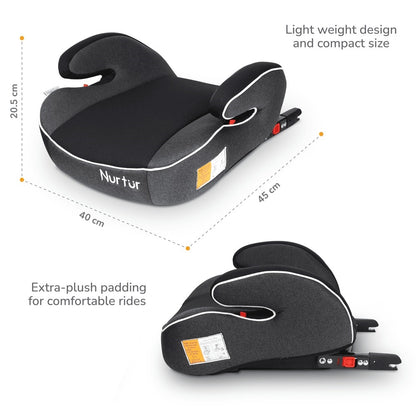 Nurtur Enzo Kids Booster Seat – Black/Dark Grey