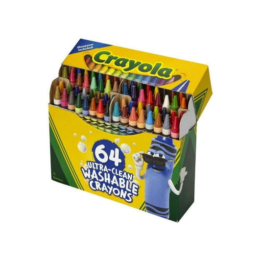 Crayola Ultra-Clean Washable Crayons - Pack of 64