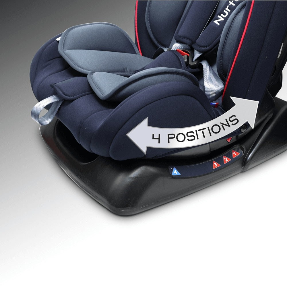 Nurtur Bruno 3-in-1 Car Seat 143° Angle (Group 0+/1/2), Upto 25kg - Black