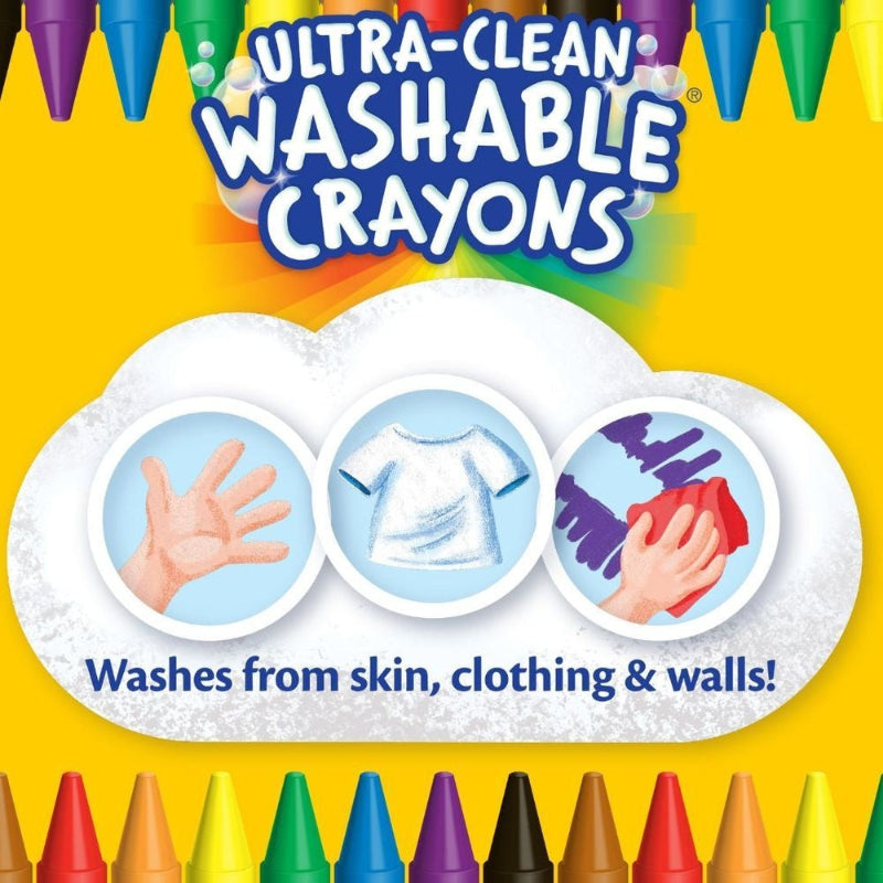 Crayola Ultra-Clean Washable Crayons - Pack of 64