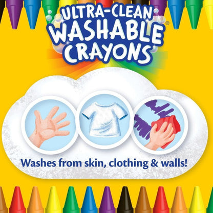 Crayola Ultra-Clean Washable Crayons - Pack of 64