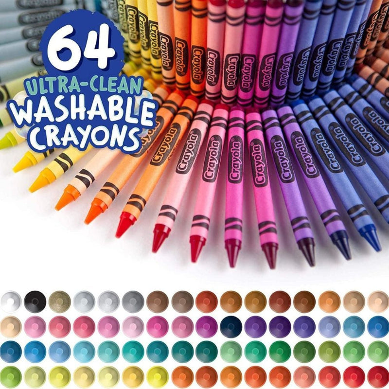 Crayola Ultra-Clean Washable Crayons - Pack of 64