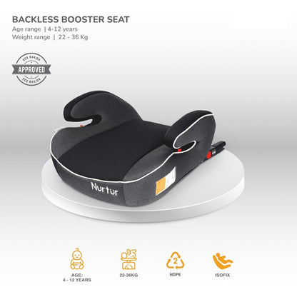 Nurtur Enzo Kids Booster Seat – Black/Dark Grey