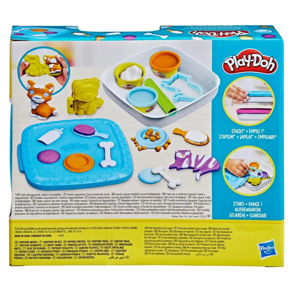 Hasbro Play Doh Create ‘n Go Pets Playset, Play-Doh Set with Storage Container, Arts and Crafts Toys for Kids