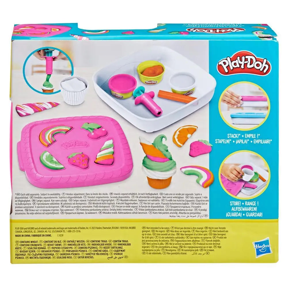 Hasbro Play Doh Create ‘n Go Cupcakes Playset, Play-Doh Set with Storage Container, Arts and Crafts Toys for Kids