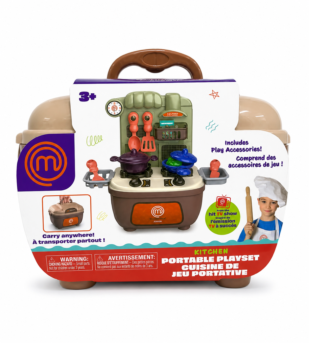MasterChef Jr. Portable Playset Kitchen – 19 Pieces