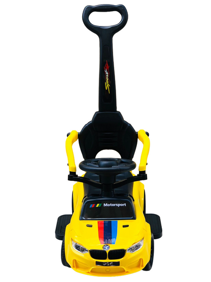Tobbi Kids - Ride-On Pushing Car with Lights & Music - Yellow