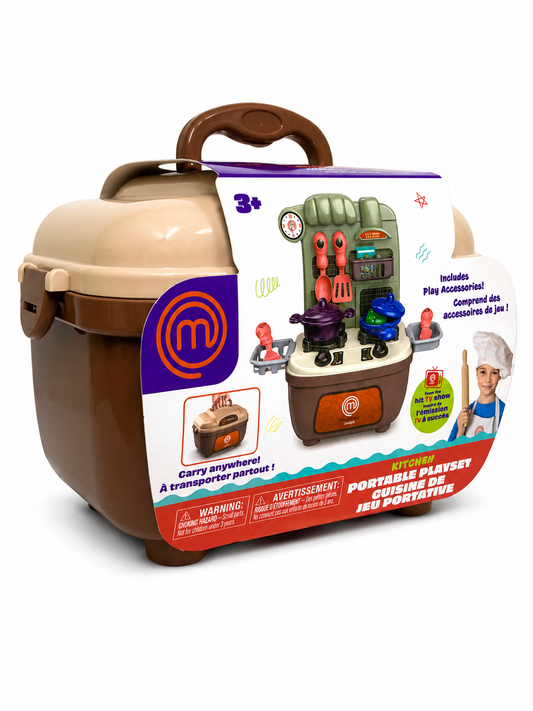 MasterChef Jr. Portable Playset Kitchen – 19 Pieces