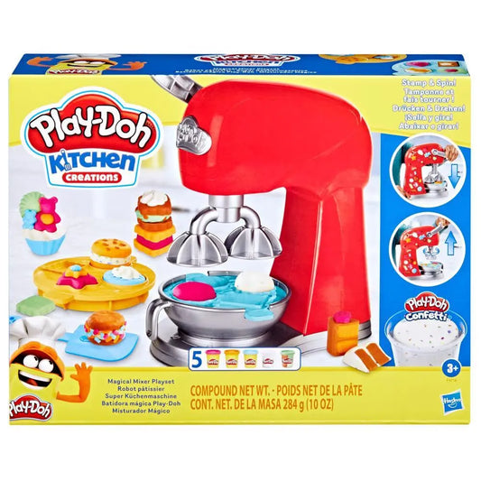 Hasbro Play Doh Kitchen Creations Magical Mixer Playset, Toy Mixer with Play Kitchen Accessories