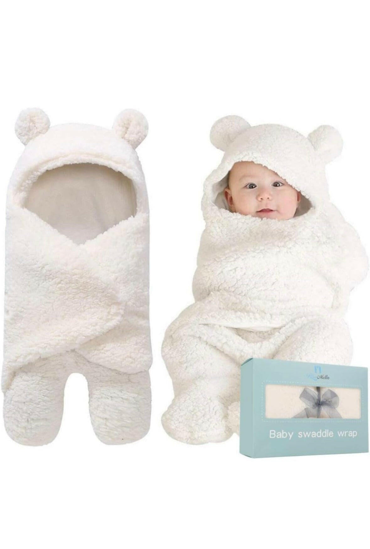 Baby Blanket ,Ultra-Soft Plush by BlueMello , for 0-6 Months.