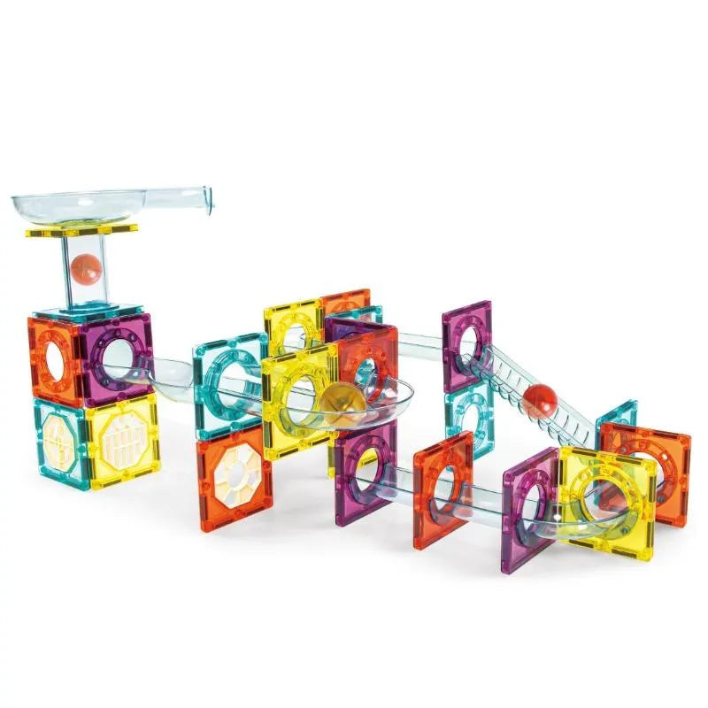 XBD Magnetic Tiles Marble Roller II Rainbow Set (56 Pcs)