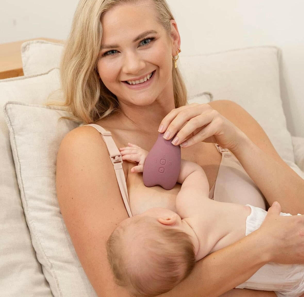 Momcozy Warming Lactation Massager 2-in-1, Heat + Vibration Adjustable Qatar Moms Momcozy Warming Lactation Massager 2-in-1, Heat + Vibration Adjustable Qatar Moms