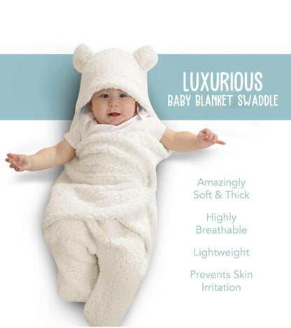 Baby Blanket ,Ultra-Soft Plush by BlueMello , for 0-6 Months.