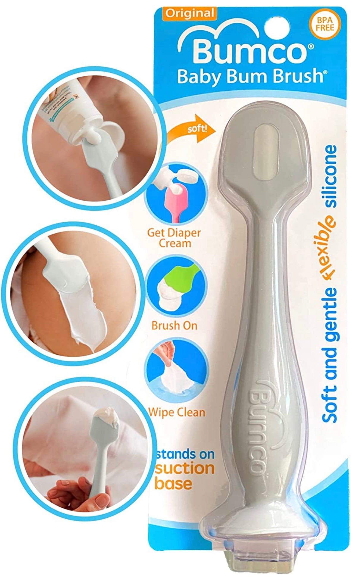 Diaper Rash Cream Applicator Baby Bum Brush.