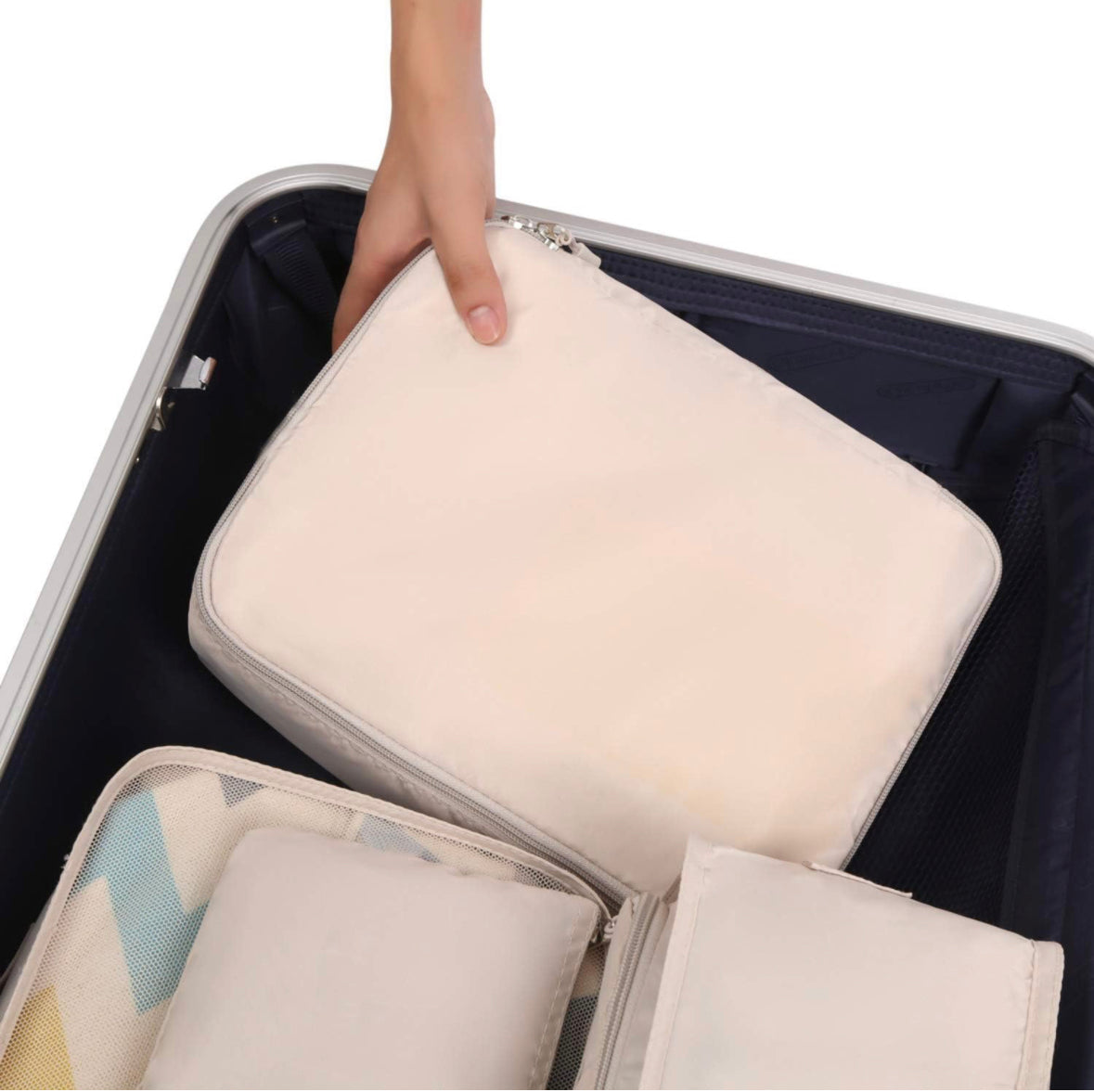 BAGAIL 8 Set Packing Cubes Luggage Packing Organizers for Travel Accessories.