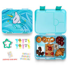 Eazy Kids 6 & 4 Convertible Bento Lunch Box With Sandwich Cutter Set