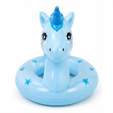 JILONG - Unicorn Inflatable Swim Ring Blue