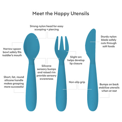 Ezpz Happy Utensils