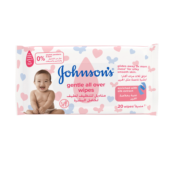 Johnson's Gentle All Over Wipes, 216pcs