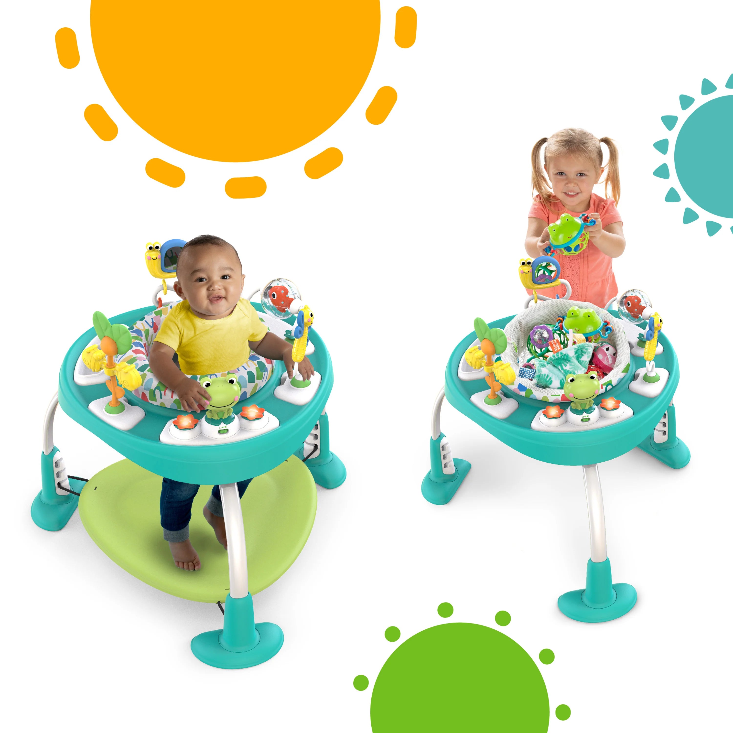 Bright Starts Bounce Bounce Baby 2 In 1 Activity Jumper & Table Playful Pond