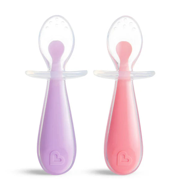 Munchkin Gentle Scoop Spoons (Pink/Purple, 2 Pcs)