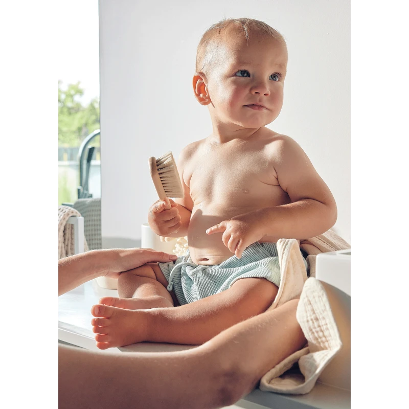 Lionelo Muslin Hooded Towel (Beige Cappuccino)