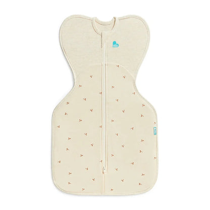 Love To Dream Swaddle Up 1.5T Stretch Cotton (Fleece Twigs, Oatmeal 0 Month, Newborn)