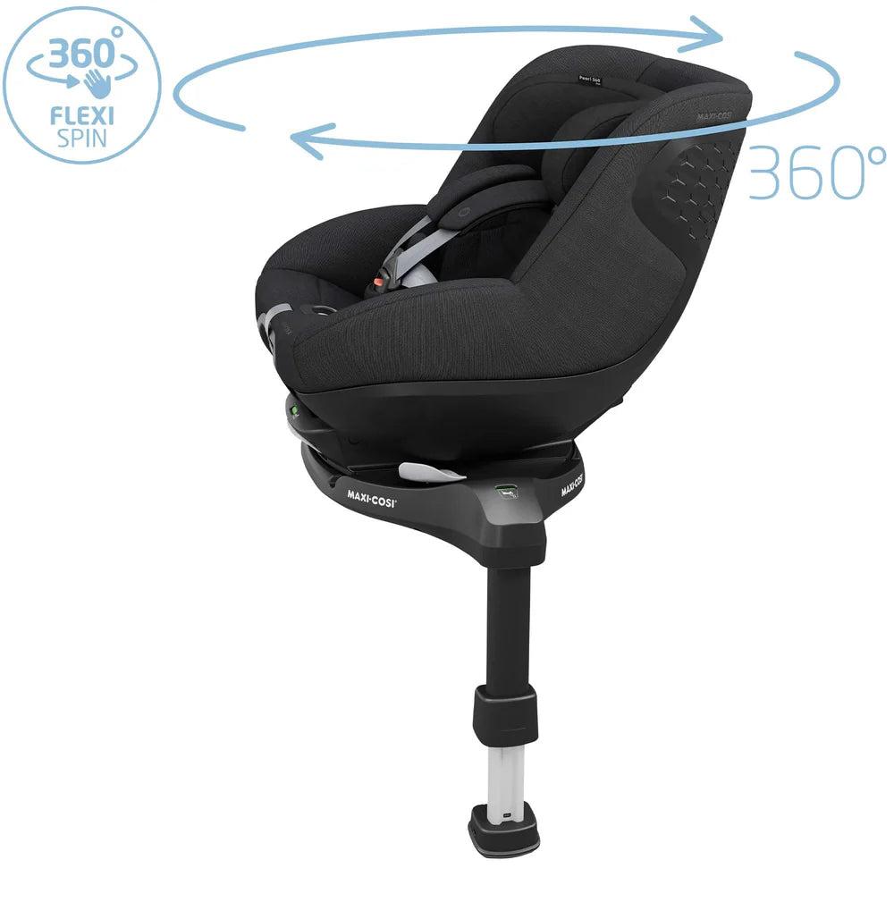 Maxi-Cosi Pearl 360 Pro Car Seat (Authentic Black)