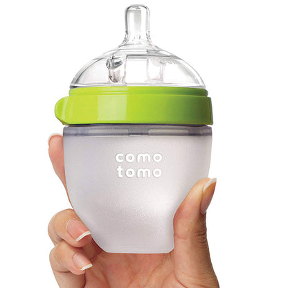 Comotomo Natural Feel Baby Bottle Double Pack (Pink, 150ml)
