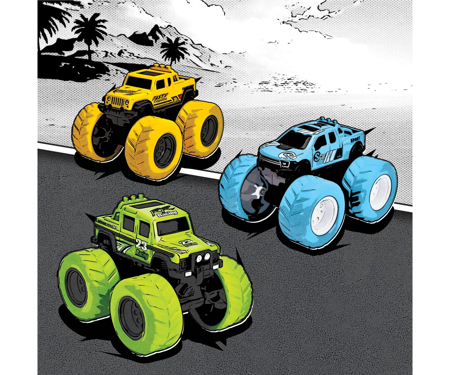Dickie Monster Trucks (Yellow)