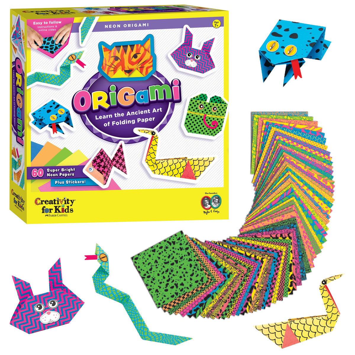 Creativity for Kids Neon Origami Kit