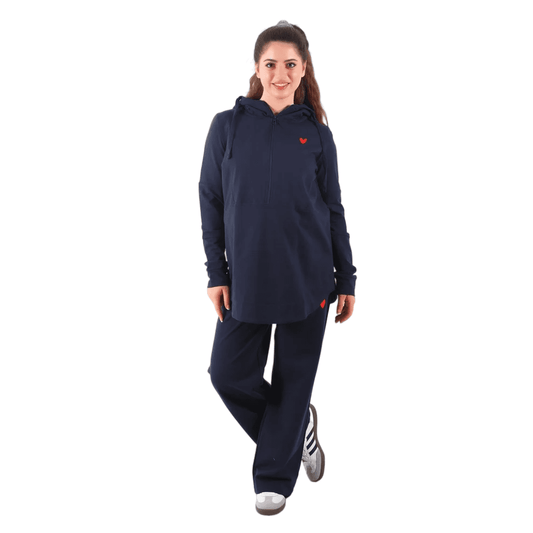 Become a Mom Maternity Tracksuit (Navy)