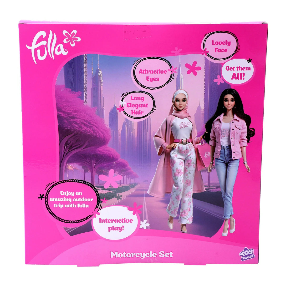 Fulla Doll with Pink Motorbike Set