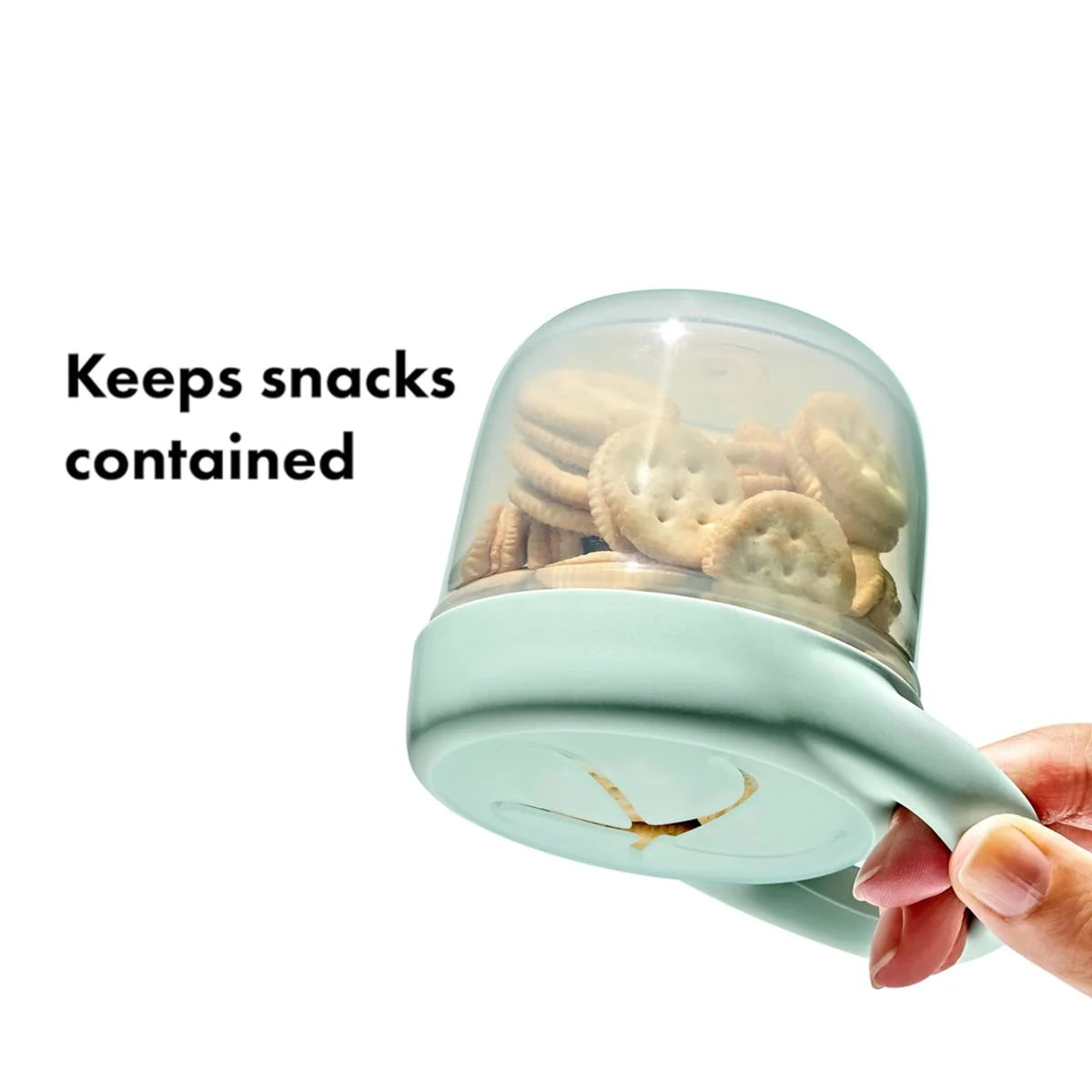 Oxo Tot Snack Cup With Lid (Opal And Dusk) - Pack of 2