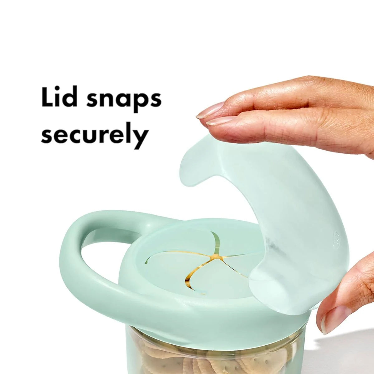 Oxo Tot Snack Cup With Lid (Opal And Dusk) - Pack of 2