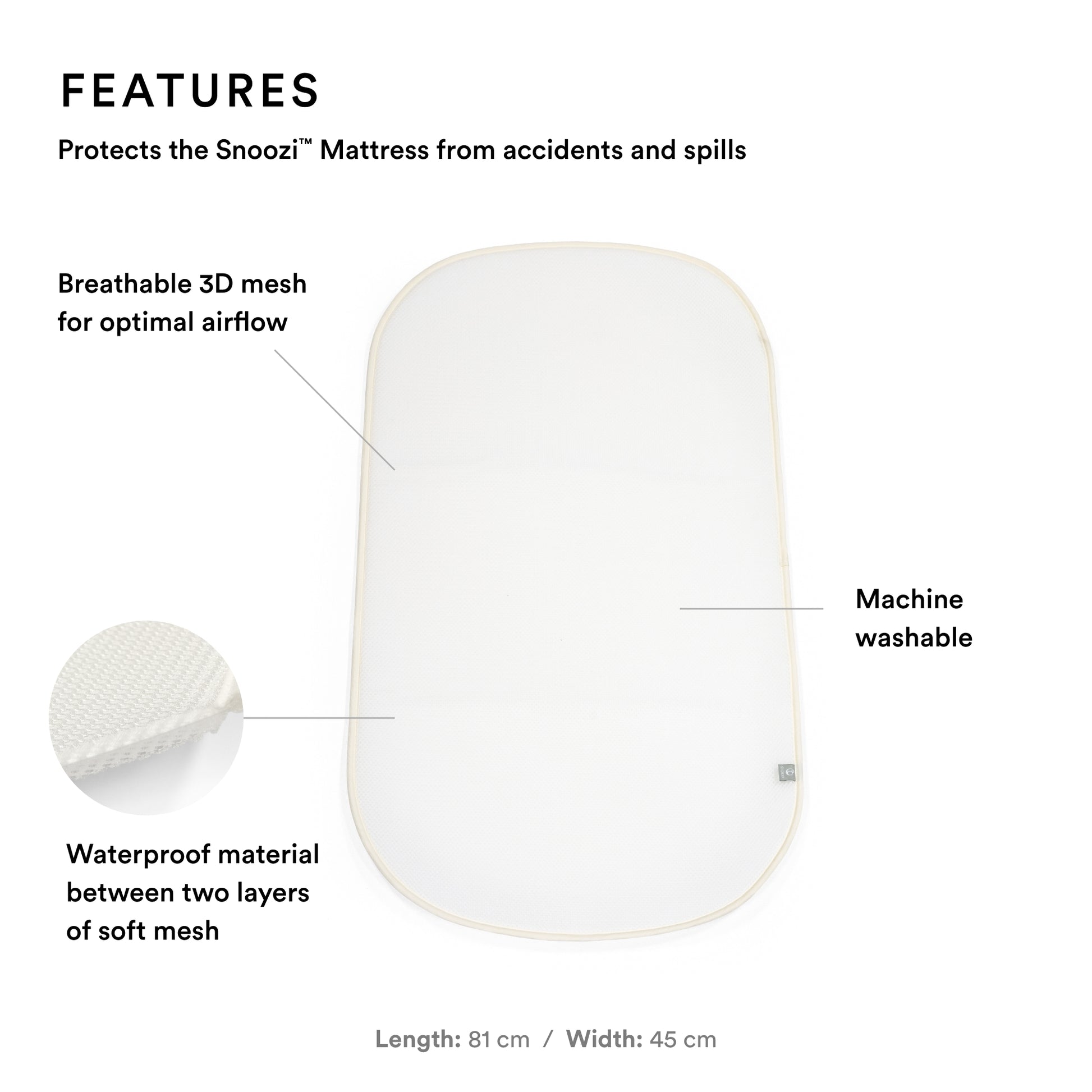 Stokke Snoozi Protection Sheet White – Qatar Moms