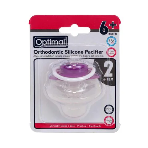 Optimal Orthodontic Silicone Pacifier (6 Months+)