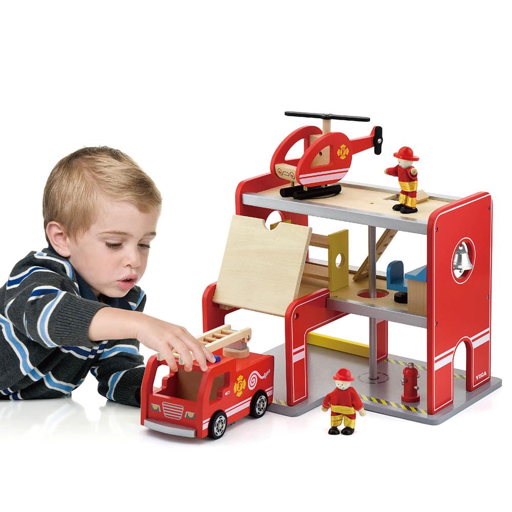 Viga Fire Station With Accessories