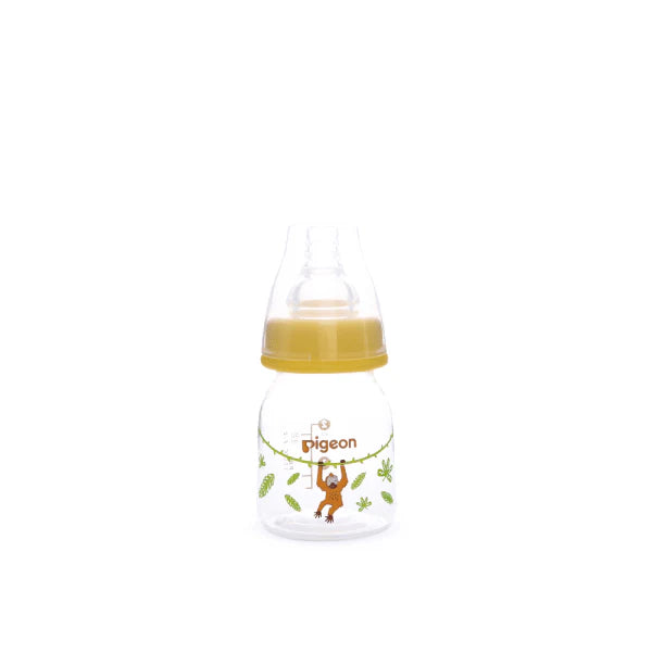زجاجة بلاستيكية مزينة برسوم حيوانات ذات عنق نحيف من بيجون (120ml)
