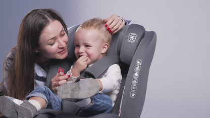 نيو بريز I‑Vilo 360° ISOFIX I‑Size مقعد سيارة للأطفال الكل في واحد (أسود)