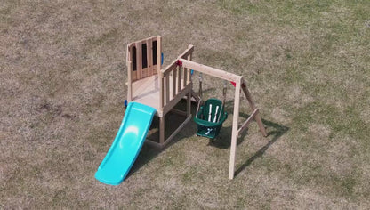 Dynamic Sports Arabian Fox Wooden Swing Set